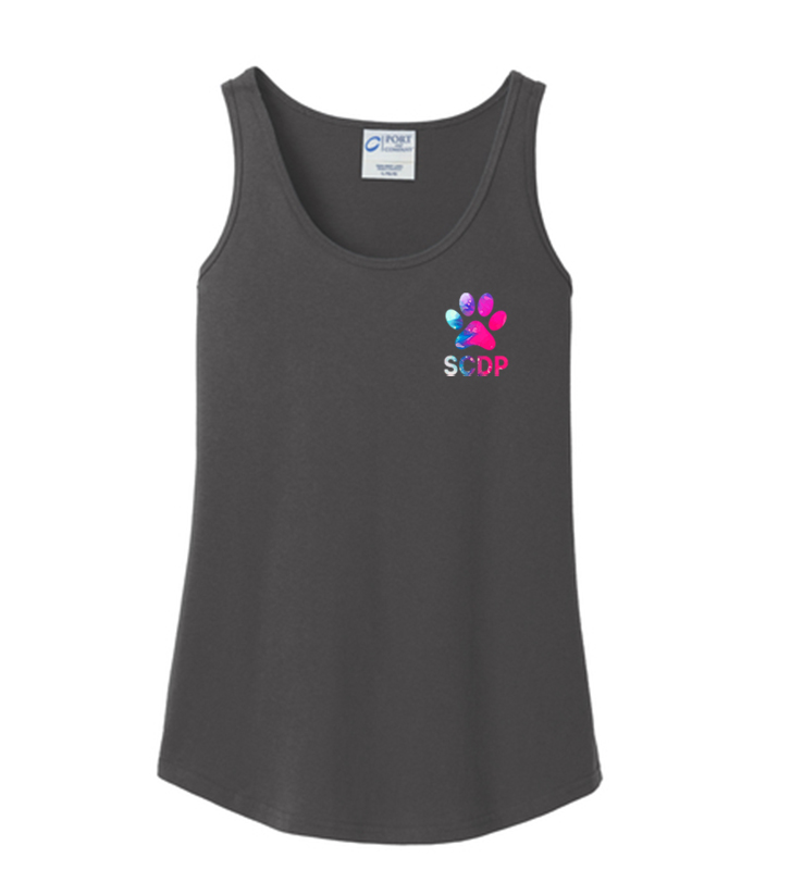 SOUTH CARROLL DOG PARK LADIES TIE DYE TANK TOP