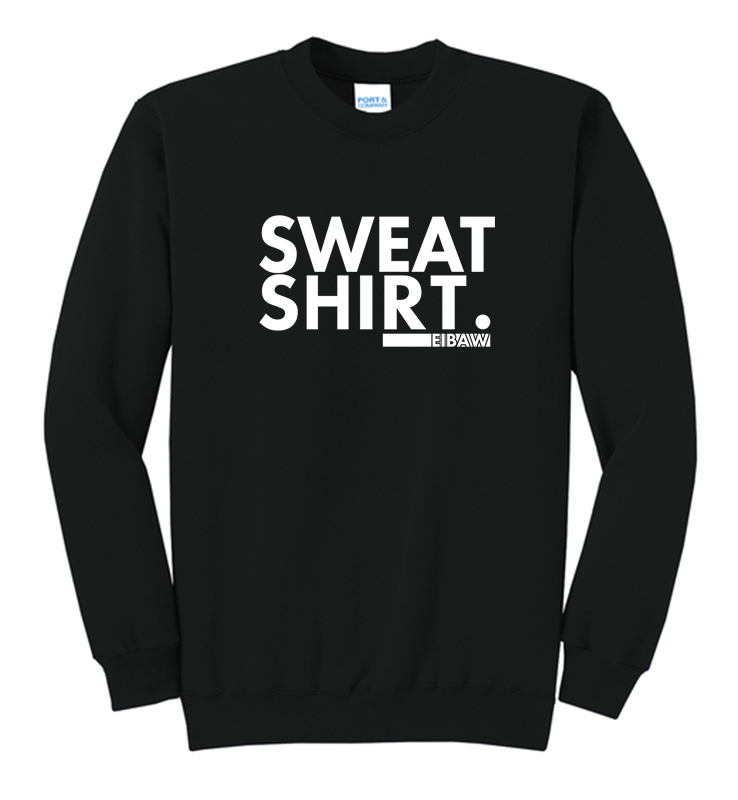 EIBAW SWEAT SHIRT BLACK FLEECE