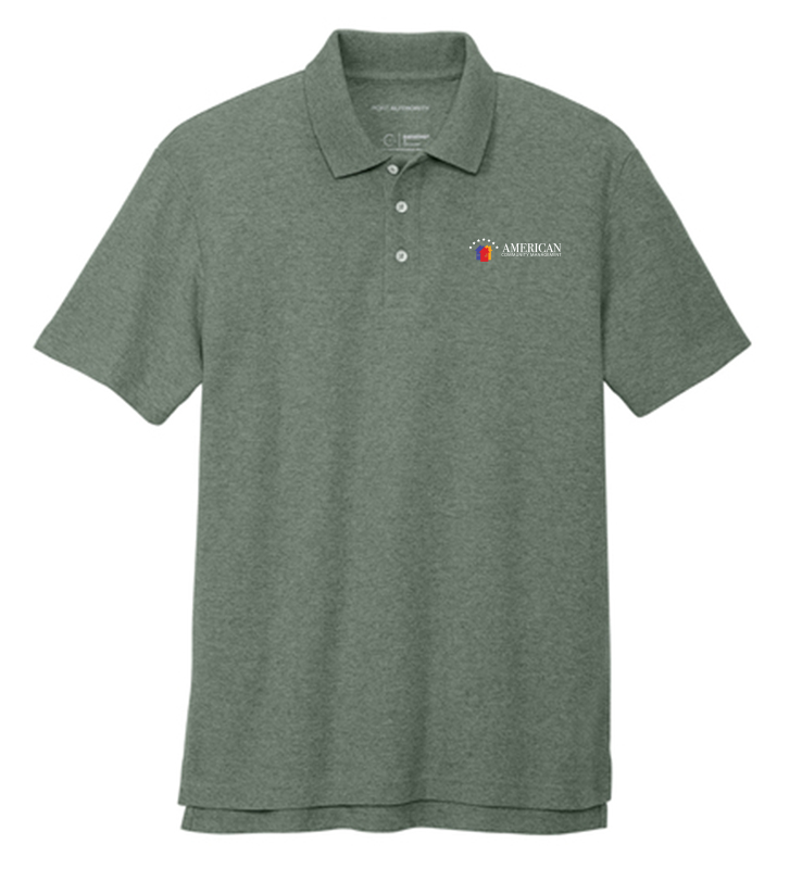 AMC Port Authority C-FREE Cotton Blend Pique Polo