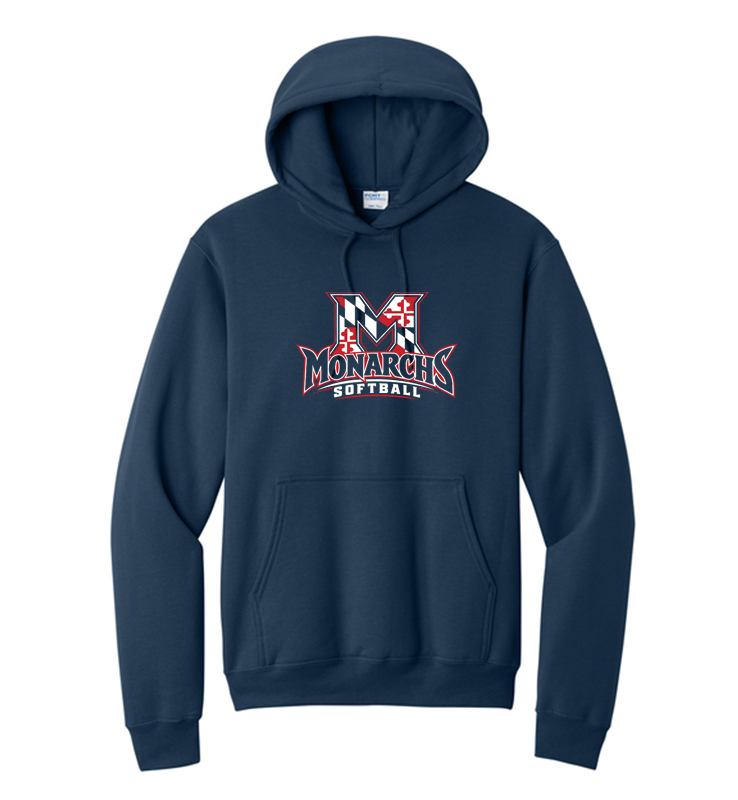 MONARCHS SOFTBALL NAVY HOODIE