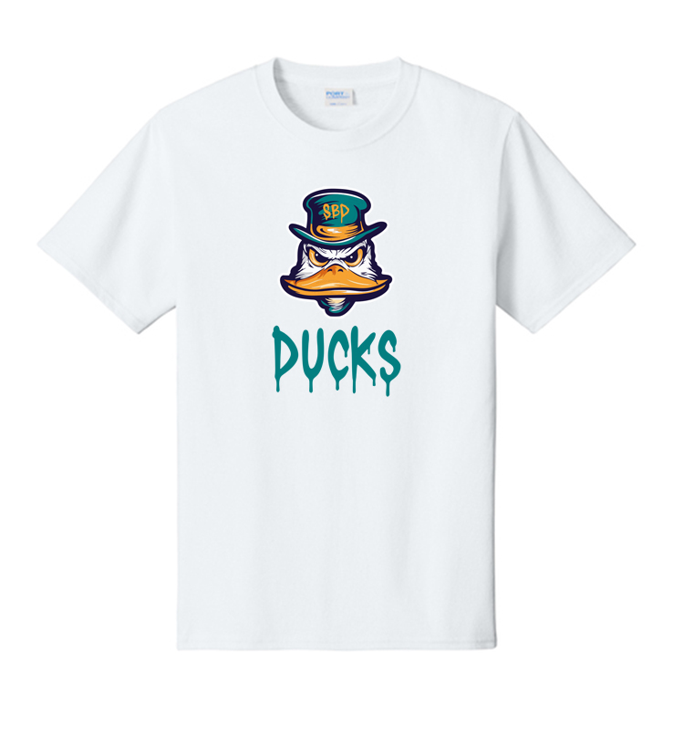 DIAMOND DUCKS WHITE COTTON TEE