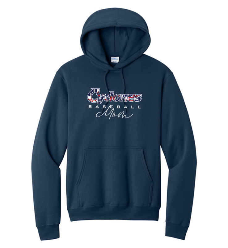 CYCLONES MOM NAVY HOODIE