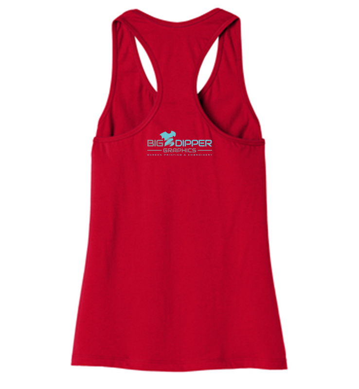 DEVENS DEAL BELLA CANVAS RACER BACK TANK TOP RED