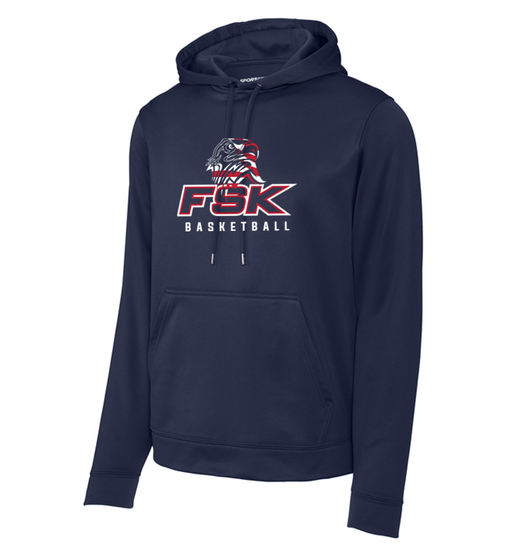 FSK BASKETBALL NAVY PERFORMANCE HOODIE