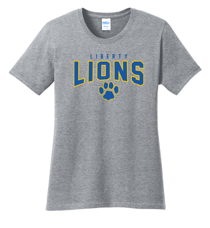 LIBERTY ATHLETIC BOOSTERS ATHLETIC HEATHER LADIES TEE