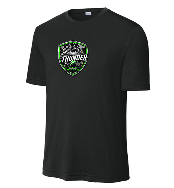 ALLIANCE THUNDER BLACK PERFORMANCE TEE