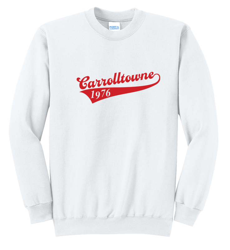 CARROLLTOWNE 1976 WHITE CREWNECK