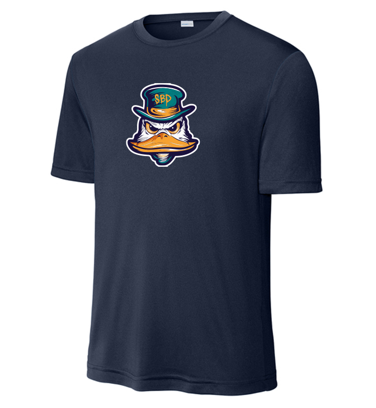 DIAMOND DUCKS NAVY PERFORMANCE TEE