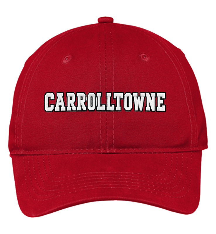 CARROLLTOWNE RED CANVAS CAP