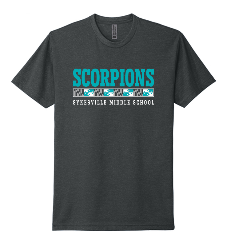 SYKESVILLE MIDDLE SCHOOL CHARCOAL NL  TEE