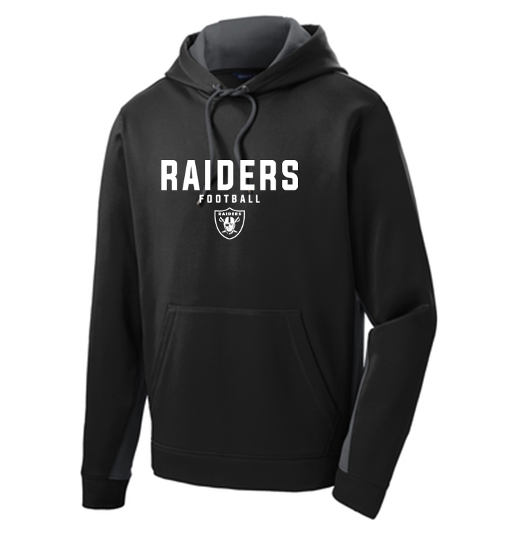 SYKESVILLE RAIDERS FOOTBALL PERFORMANCE COLOR BLOCK HOODIE