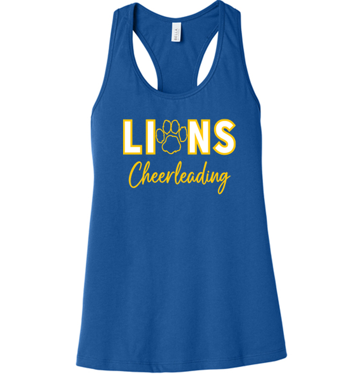 LIBERTY CHEER ROYAL TANK TOP
