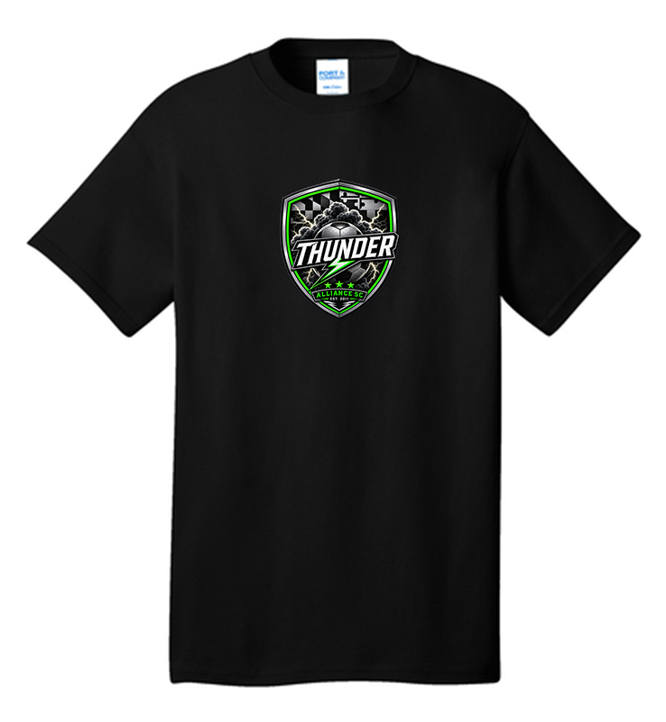 ALLIANCE THUNDER BLACK COTTON TEE