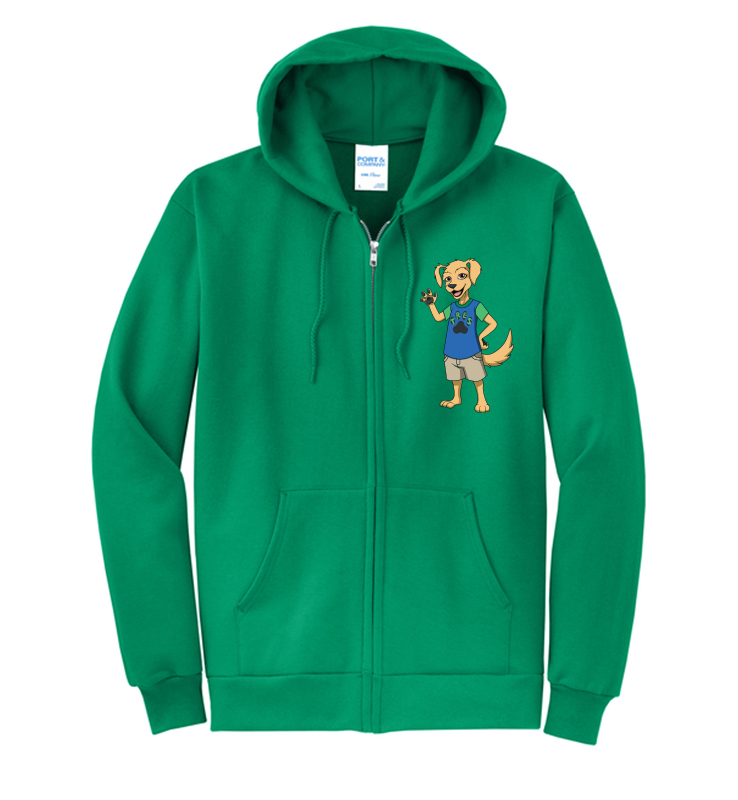 TRIADELPHIA RIDGE KELLY  ZIP UP HOODIE