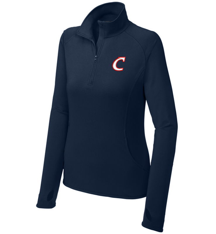 SYKESVILLE CYCLONES LADIES STRETCH C QUARTER ZIP