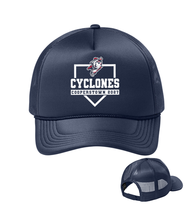 CYCLONES COOPERSTOWN FOAM TRUCKER HAT