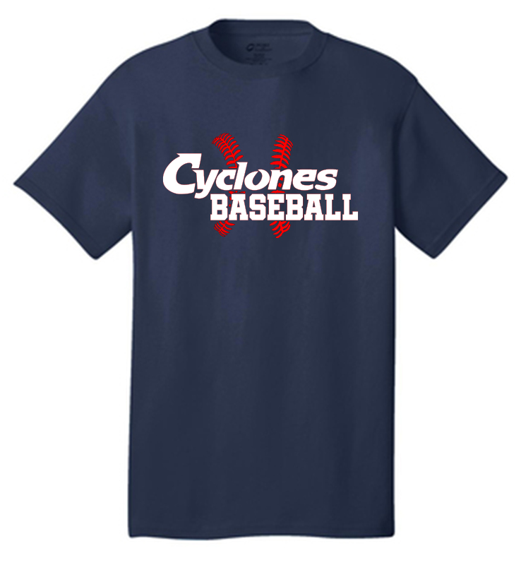 Cyclones Baseball T-Shirt Navy