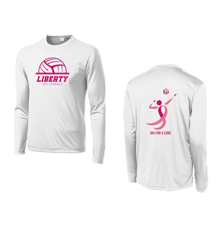 LIBERTY VOLLEYBALL DIG PINK LONG SLEEVE