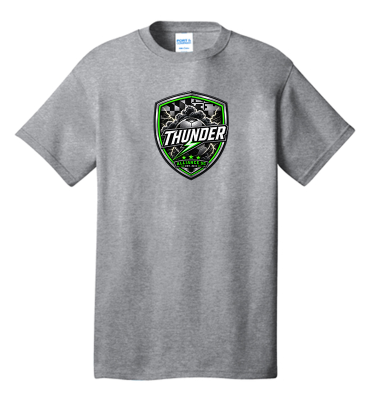 ALLIANCE THUNDER ATHLETIC HEATHER COTTON TEE