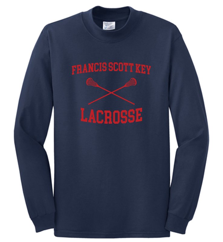 FSK LACROSSE STICKS NAVY MOCK NECK