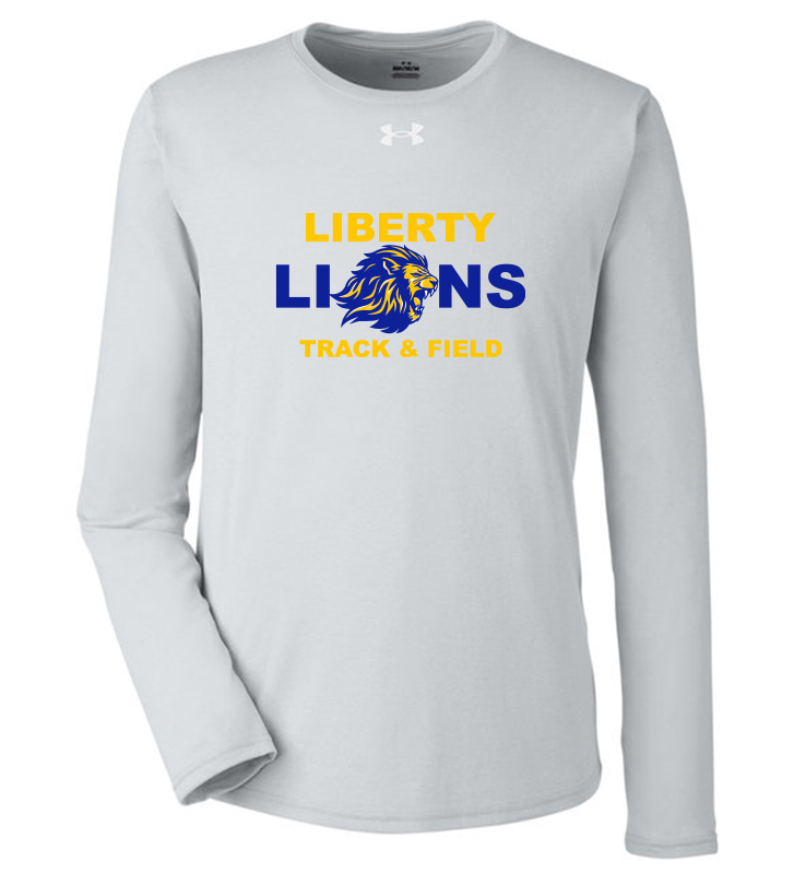 LIBERTY TRACK & FIELD LIGHT GRAY UA LONG SLEEVE