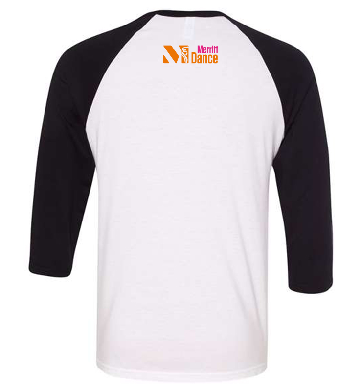 MERRITT DANCE POSITIVE WHITE BASEBALL TEE
