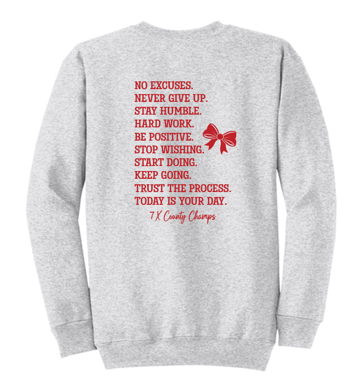 GLENELG CHEER ASH CREWNECK