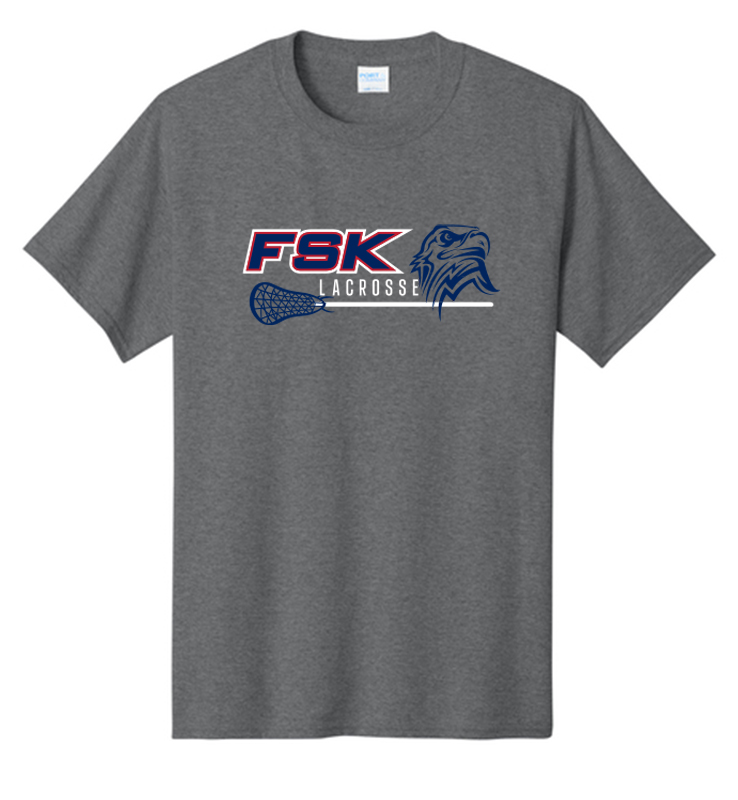 FSK LACROSSE GRAPHITE COTTON TEE