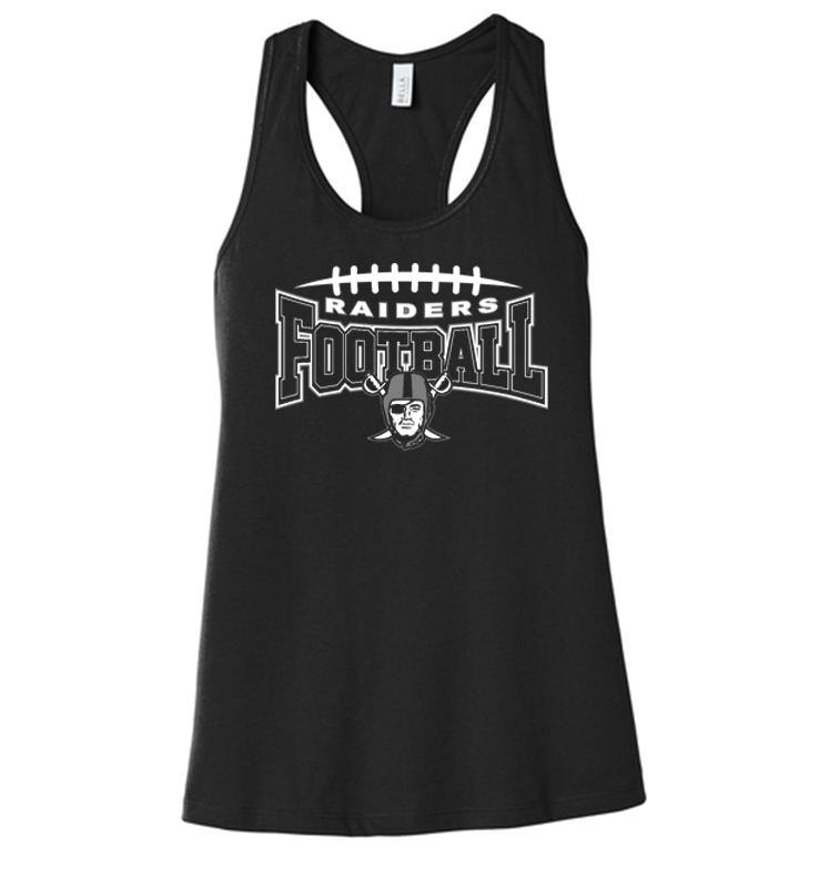 SYKESVILLE RAIDERS FOOTBALL LADIES RACERBACK