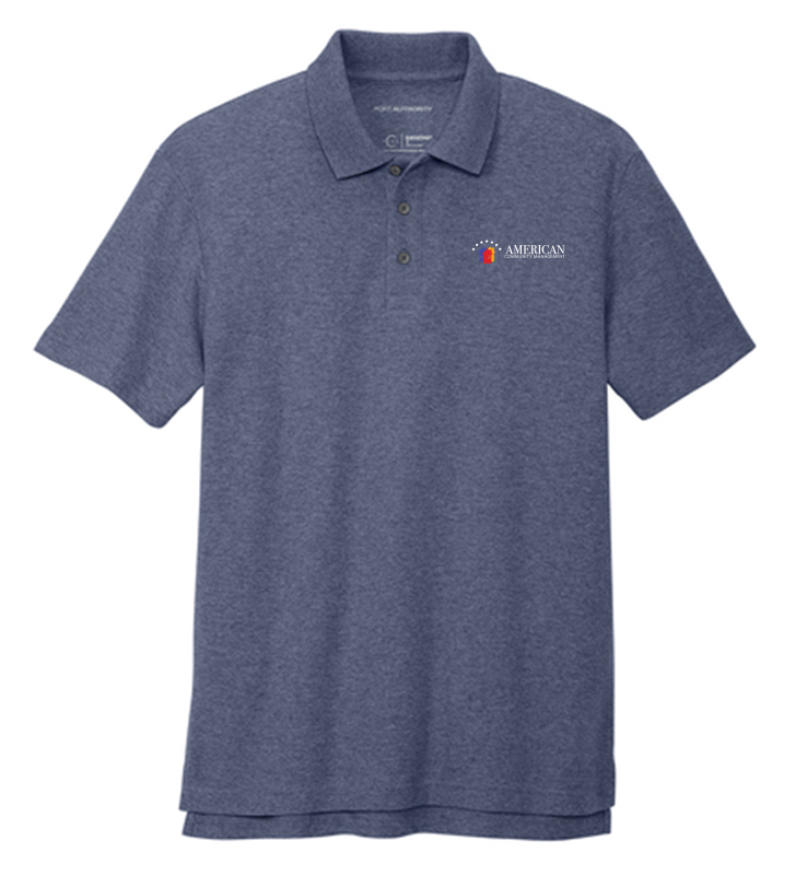 AMC Port Authority C-FREE Cotton Blend Pique Polo