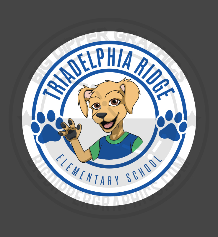 TRIADELPHIA RIDGE 4INCH ROUND DECAL