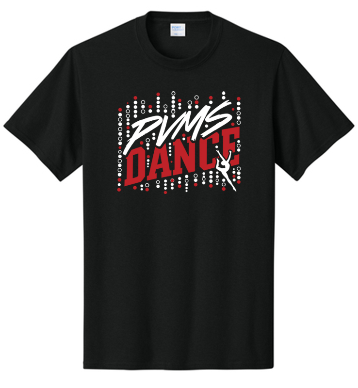 PVMS DANCE BLACK CORE COTTON TEE