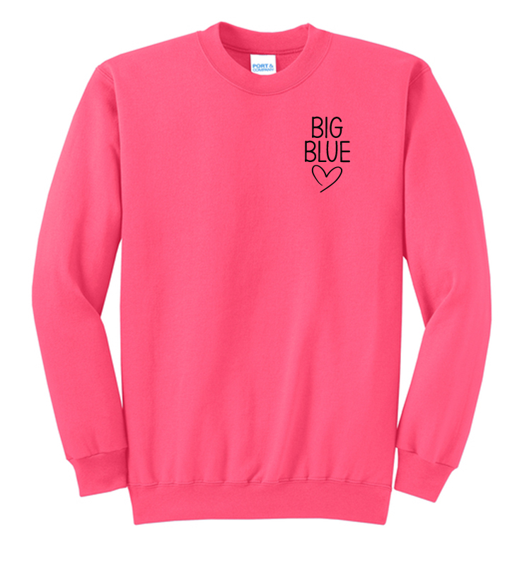 REQUIRED VARSITY LIBERTY CHEER PINK CREW NECK