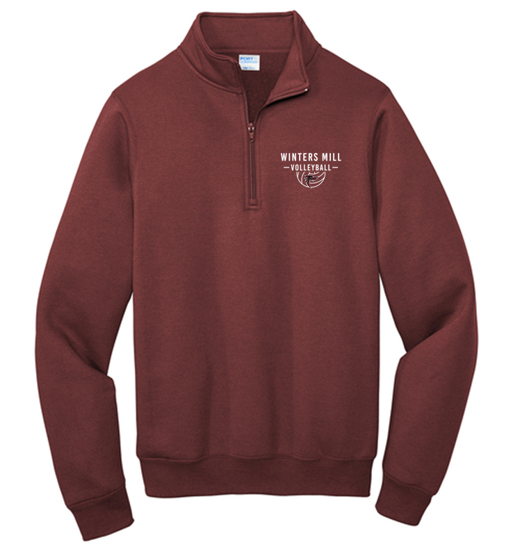 WINTERS MILL MAROON QUARTER ZIP