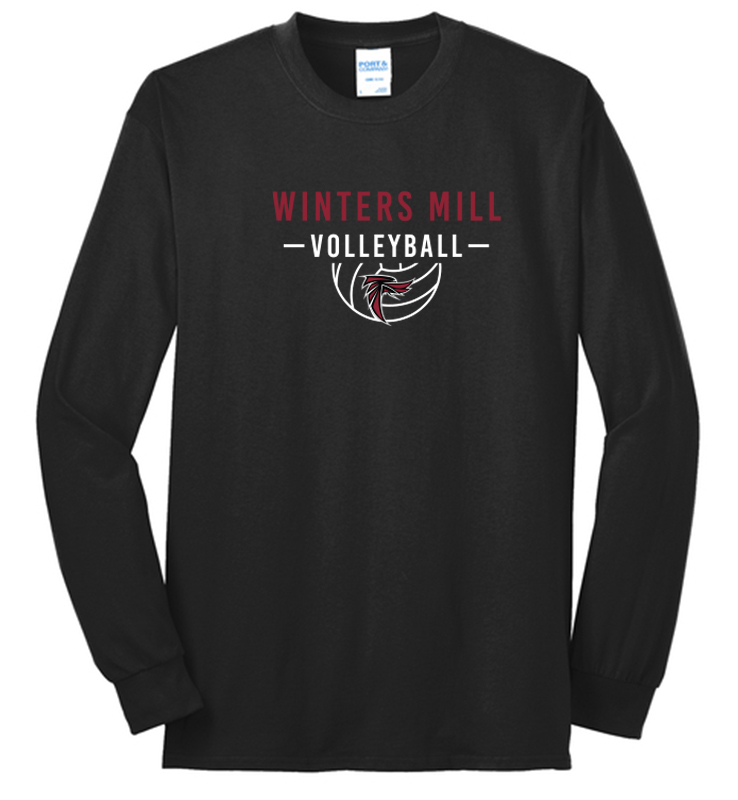 WINTERS MILL VOLLEYBALL BLACK BLENDED LONG SLEEVE