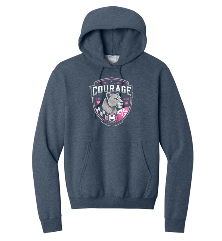 CCSC COURAGE HEATHER NAVY HOODIE