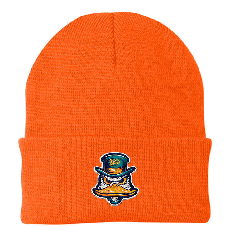 DIAMOND DUCKS ORANGE BEANIE