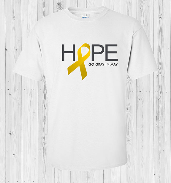 Hope Go Gray In May Brain Cancer Awareness