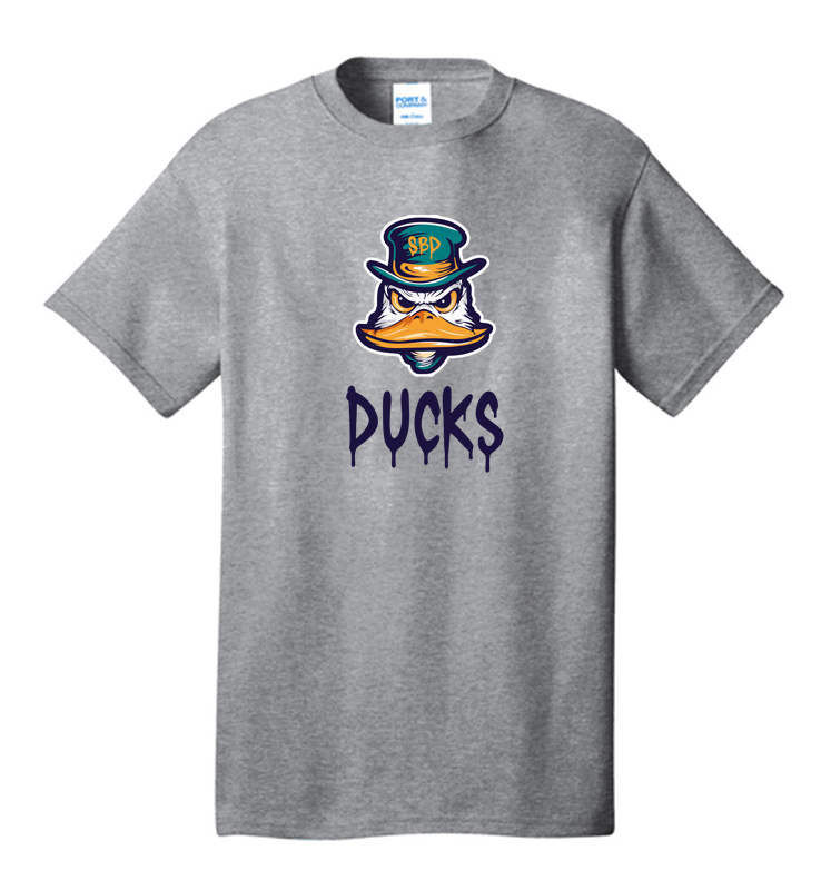 DIAMOND DUCKS ATHLETIC HEATHER COTTON TEE