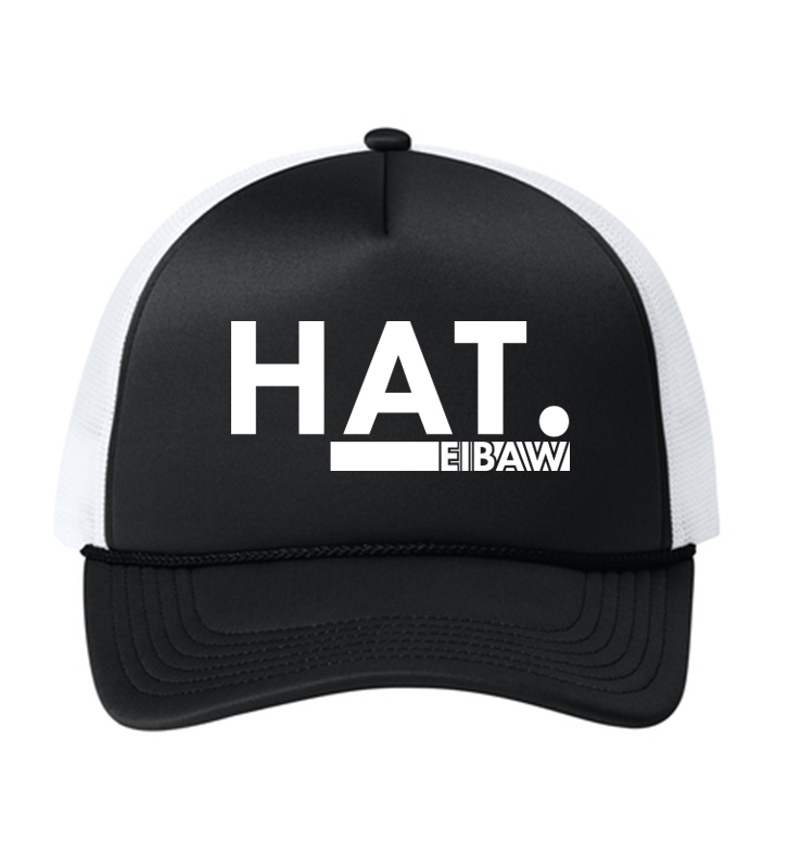 EIBAW HAT BLACK FOAM TRUCKN CAP