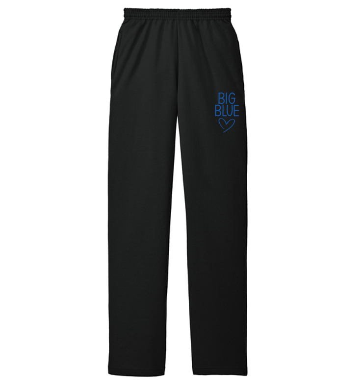 LIBERTY CHEER BIG BLUE BLACK SWEAT PANTS
