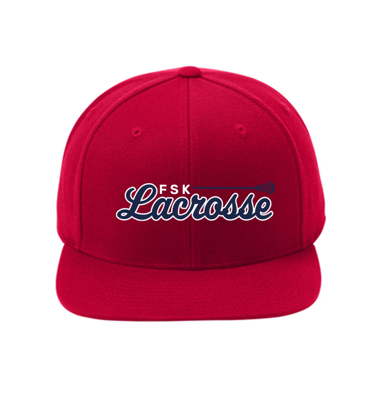 FSK LACROSSE RED YP CLASSIC FLATBILL SNAPBACK