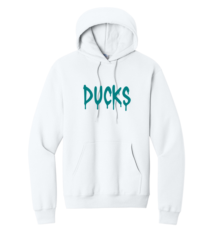 DIAMOND DUCKS CORE FLEECE WHITE  HOODIE