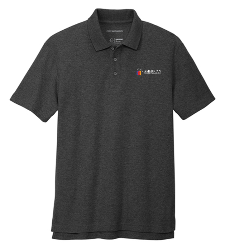 AMC Port Authority C-FREE Cotton Blend Pique Polo