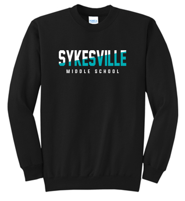 SYKESVILLE MIDDLE SCHOOL BLACK CREWNECK