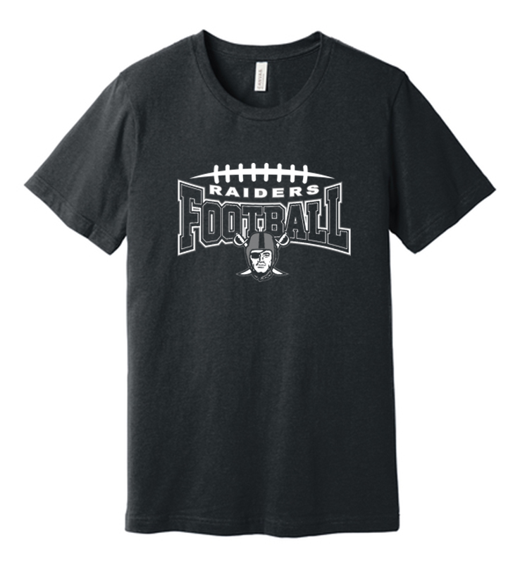 SYKESVILLE RAIDERS FOOTBALL DARK HEATHER CVC TEE