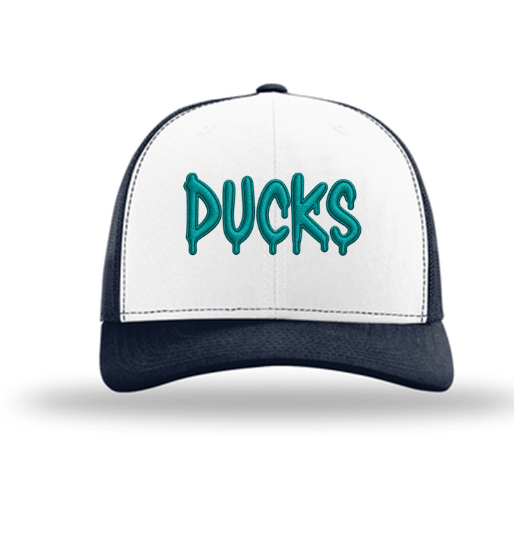 DIAMOND DUCKS WHITE  TRUCKER HAT