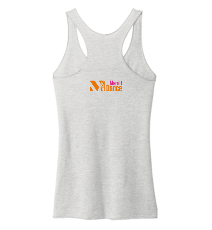 MERRITT DANCE RACERBACK POSITIVE WHITE HEATHERED TANK