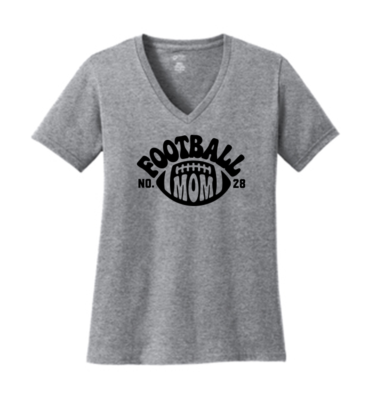 SYKESVILLE RAIDERS FOOTBALL GLITTER V-NECK
