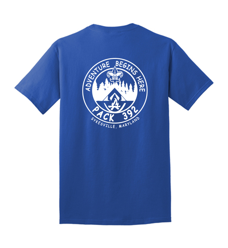 PACK 392 TRUE ROYAL COTTON TEE